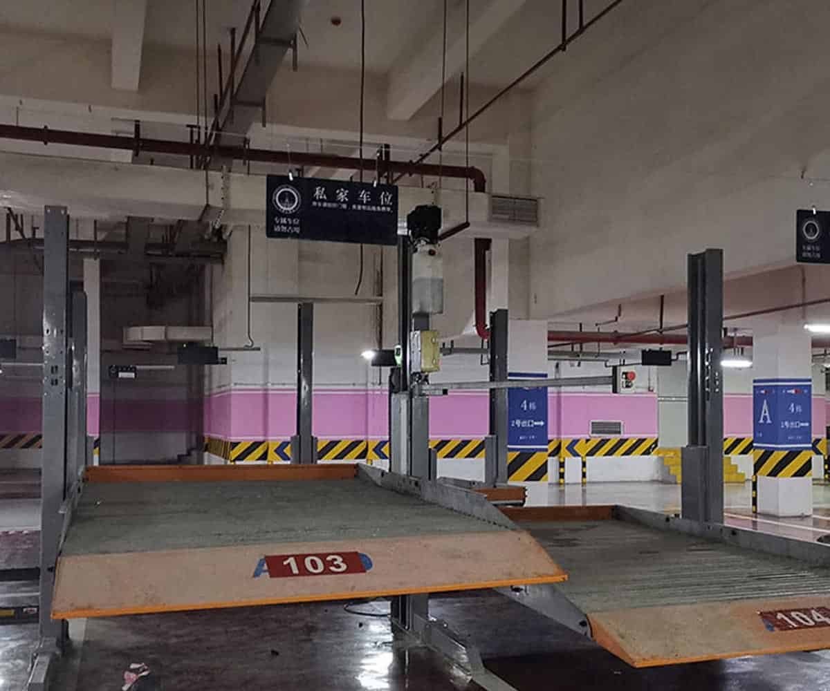 四柱簡易升降類停車立體車庫過規劃